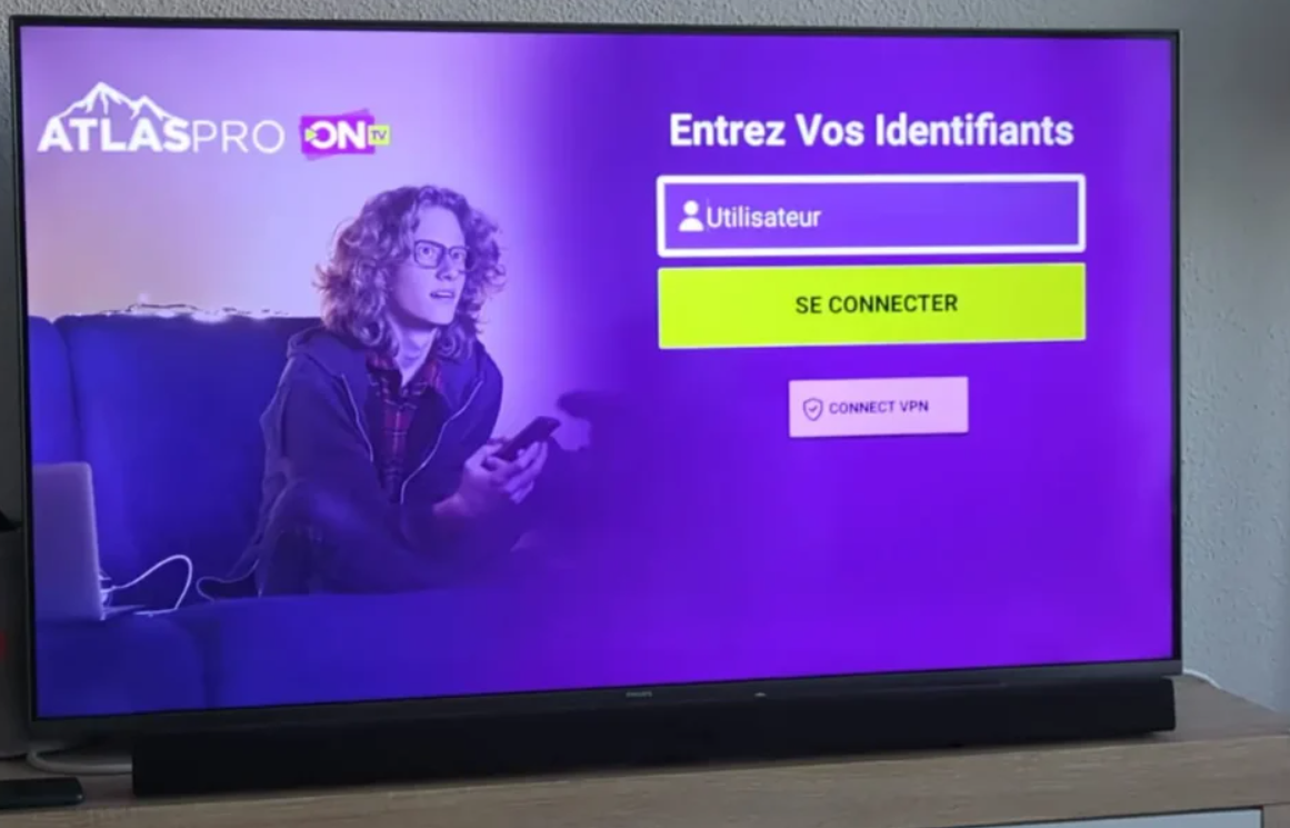 Interface Atlas Pro ONTV - Service IPTV Premium avec 11916 chaînes